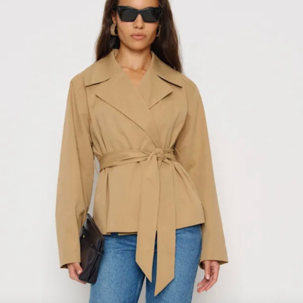 Reformation Jaden Cropped Trench